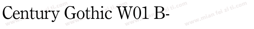 Century Gothic W01 B字体转换